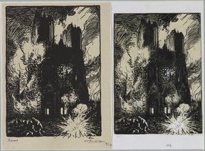 Reims, 1914 - Auguste Louis Lepère