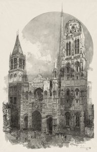 Rouen Illustré : La Cathédrale de Rouen, 1888 - Auguste Louis Lepère