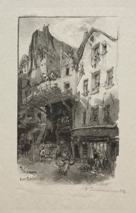 Rue Galande - Auguste Louis Lepère