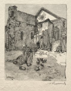 St. Julien le Pauvre : Le Portail - Auguste Louis Lepère