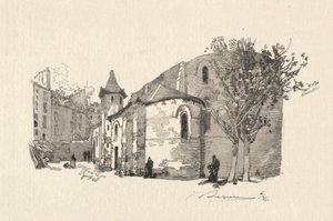 St. Julien le Vauvre, Vue extérieure - Auguste Louis Lepère