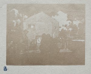 Les mendiants à la dernière maison - Auguste Louis Lepère