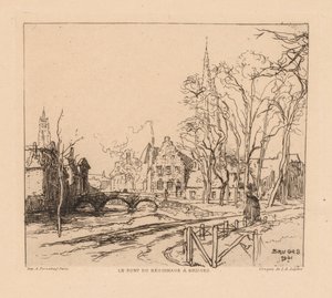 Le pont du Béguinage à Bruges, 1901