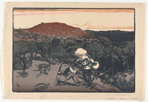 Le Braconnier, Dunes de Saint Jean de Mont - Auguste Louis Lepère