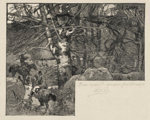 Une chasse au Mont Gérard - Auguste Louis Lepère