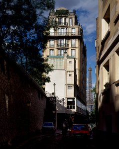 Immeuble rue Raynouard, Paris 16e. Architecte Auguste Perret (1874-1954)