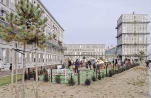 Immeuble de logements au Havre (Seine Maritime). Ville inscrite au patrimoine mondial de l