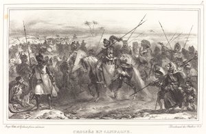 Croisés en campagne - Auguste Raffet