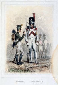 Grenadier et élève du 3e régiment, 1859