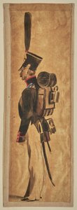 Studie einer Militäruniform: Infanterie - Auguste Raffet