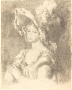 Jeune femme en buste - Auguste Renoir