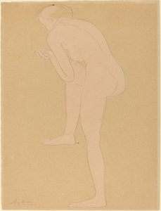 Figure se penchant en avant avec le genou droit levé - Auguste Rodin