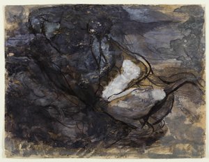 Le sabbat des sorcières (recto) ; Esquisses de centaures (verso)