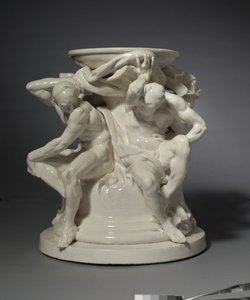 Titans, support pour un vase, conçu par Albert-Ernest Carrier-Belleuse - Auguste Rodin