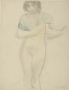 Femme avec un châle - Auguste Rodin