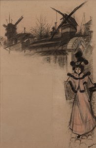 Étude du Moulin de la Galette, 1896 - Auguste Roedel