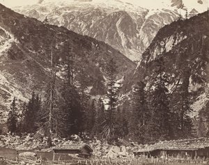 Chalet de Handeck, vallée de Hasli, canton de Berne, Suisse - Auguste Rosalie Bisson