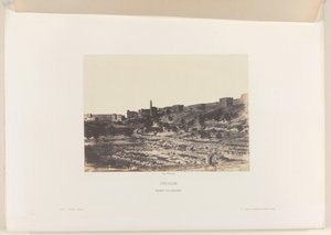Bassin de Birket-es-Soultan hors des anciens remparts de Jérusalem