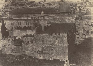 Jerusalem. Enceinte du Temple. Mosquée El-Aksa, angle Sud-Ouest - Auguste Salzmann
