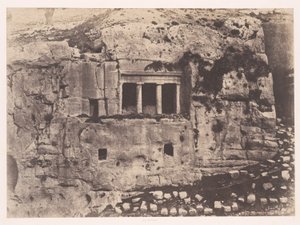 Jerusalem, Valley of Josaphat, Tomb of St. James (Jérusalem, Vallée de Josaphat, Tombeau de Saint Jacques) - Auguste Salzmann