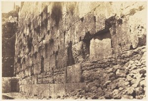 Jérusalem. Enceinte du Temple, côté Ouest. Heit-el-Morharby