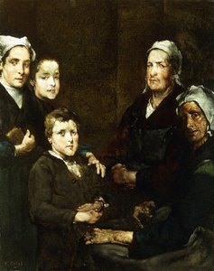 La Famille bretonne - Auguste Theodule Ribot