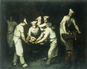 Les Cuisiniers - Auguste Theodule Ribot