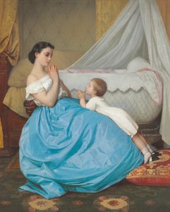 Une prière du soir, 1858 - Auguste Toulmouche