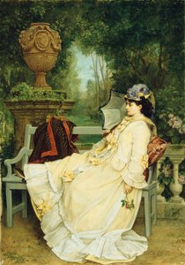 Dans le jardin - Auguste Toulmouche