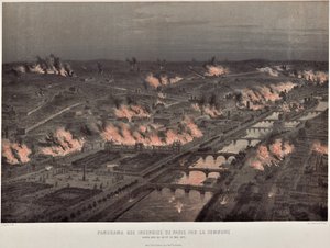 Commune de Paris nuit du 23 au 24 mai incendies dans Paris - Auguste Victor Deroy