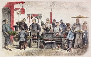 Cuisiniers de rue à Canton - Auguste after Borget