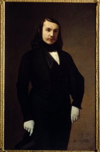 Portrait de Théophile Gautier (1811-1872), poète, romancier et critique littéraire - Auguste de Chatillon