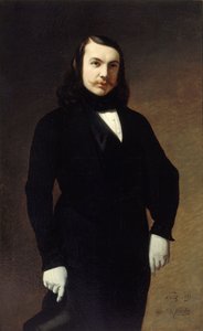 Portrait du poète Théophile Gautier 1811-1872, 1839 - Auguste de Chatillon