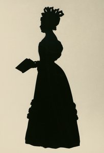 Silhouette de Susan Edmonstone Ferrier, appelée Susan Ferrier, romancière écossaise, vers 1830, par Augustin Edouart - Augustin Amant Constant Fidele Edouart