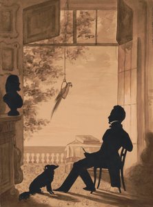 Profil en silhouette de l