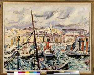 Remorqueurs dans le port de Marseille - Augustin Carrera
