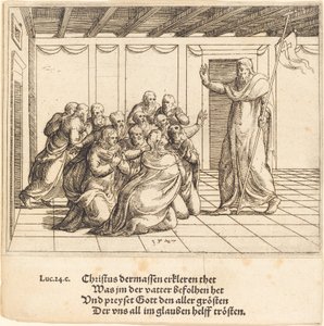 Le Christ apparaît aux apôtres - Augustin Hirschvogel