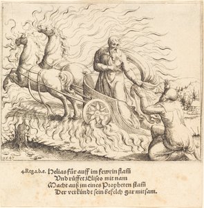 Élie est monté au ciel, 1547 - Augustin Hirschvogel