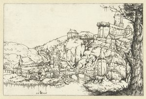 Vue de Passau - Augustin Hirschvogel