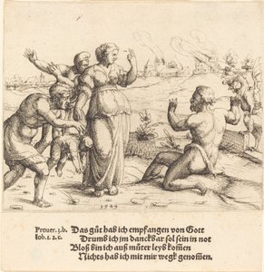 Job apprend ses malheurs, 1549 - Augustin Hirschvogel