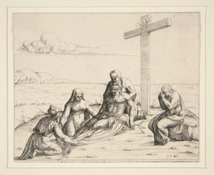 Joseph et Nicodème avec le corps du Christ