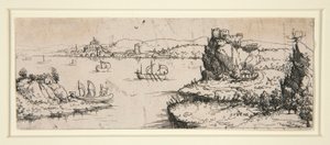 Paysage avec rivière - Augustin Hirschvogel