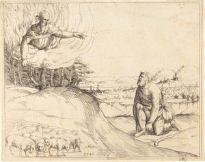 Moïse et le Buisson ardent, 1548 - Augustin Hirschvogel