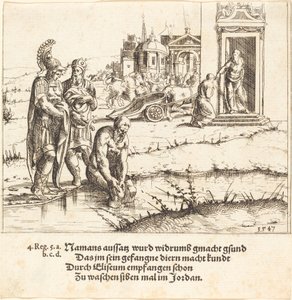 Naaman est Guéri de la Lèpre - Augustin Hirschvogel