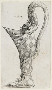 Vase ornemental en forme de jambe, 1543 - Augustin Hirschvogel