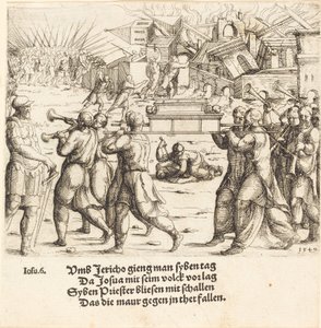 La chute de Jéricho, 1540 - Augustin Hirschvogel