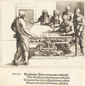 Le paiement de Judas - Augustin Hirschvogel