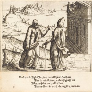 La Tentation du Christ - Augustin Hirschvogel
