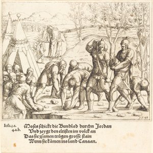 Les douze pierres, et les eaux du Jourdain sont divisées