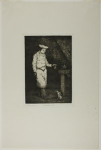 Le déjeuner du chat - Augustin Théodule Ribot